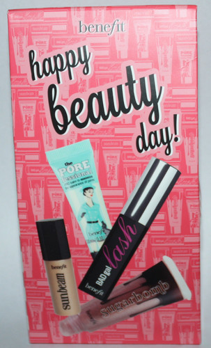 Benefit HAPPY BEAUTY DAY Porefessional, Sun Beam, Badgal Lash, Ultra Plush Sugarbomb 02394