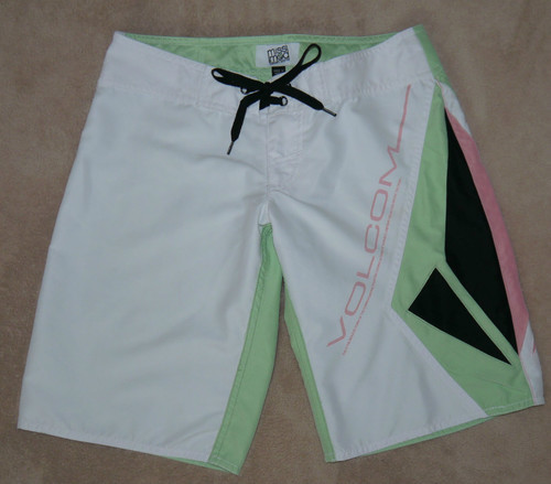 Volcom Women's Junior Multi-Colored Board Swim Shorts (Size 1) 02307