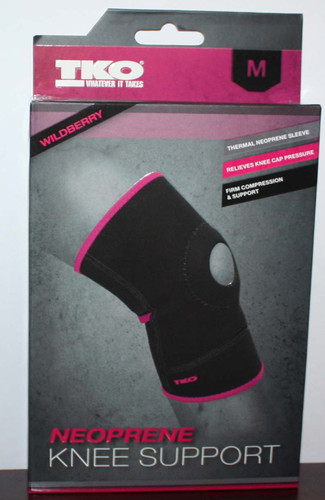 TKO Unisex Neoprene Support Knee Sleeve -Wildberry (Medium) 01657