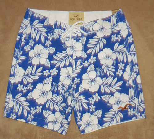 Hollister Men's MALIBU Hawaiian Print Board Shorts (several sizes) 01113