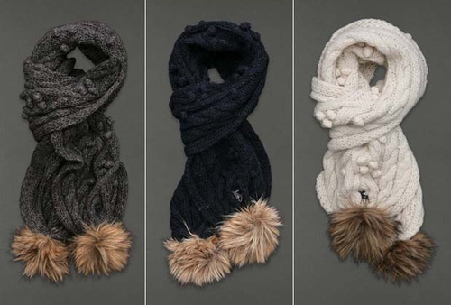 Abercrombie and Fitch Womens Soft Cable Knit Scarf (Several Colors) 00831