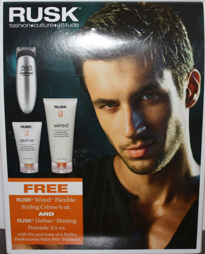 RUSK BaByliss PRO FORFEX Palm Pro Trimmer + 2 Free Gifts 00644