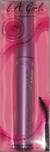 LA Girl Immense Extreme Length & Brilliant Volume Mascara VERY Black .25 oz *Reduced* 00157