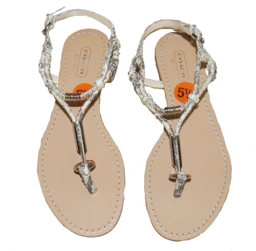 COACH OPAL Women's Snake Print Sandals Shoes (Size 5.5 B) *Reduced* 00033