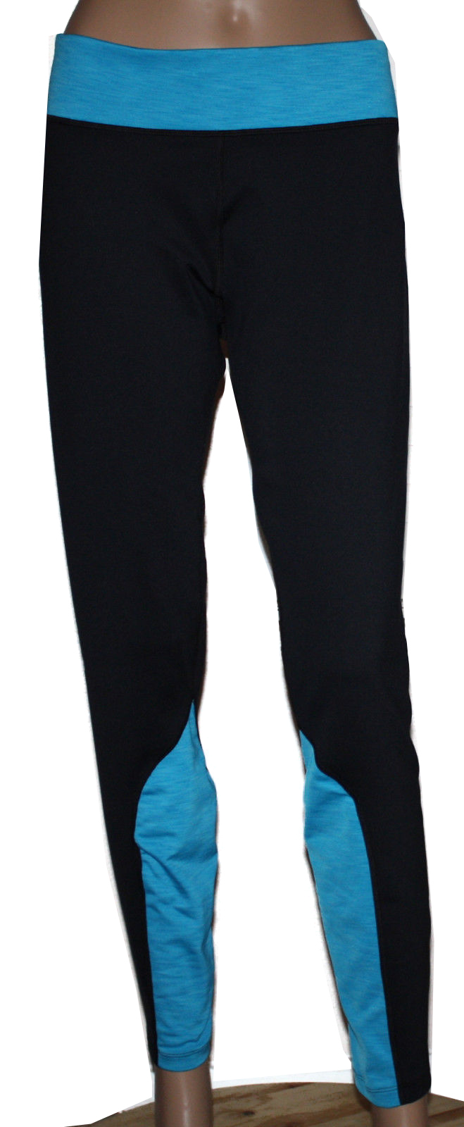 Under Armour Coldgear Women's Black/Pirate Blue Fitted Pants (X-Large) 10001