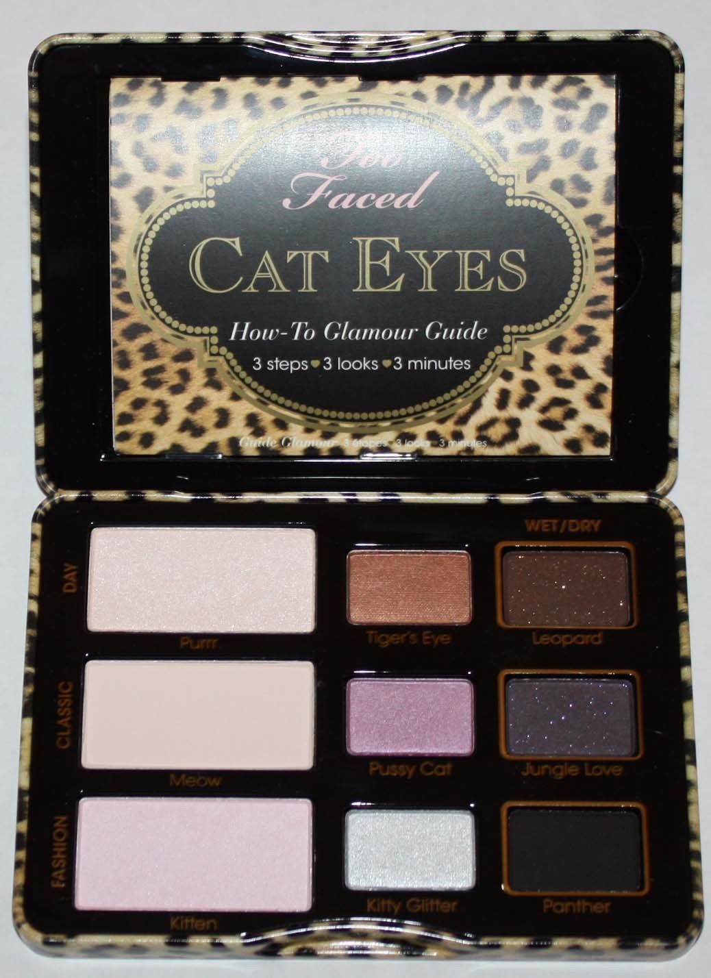 Too Faced Cat Eyes Purrrfection Eye Shadow/Liner/Brush/Shadow Primer Kit 10350