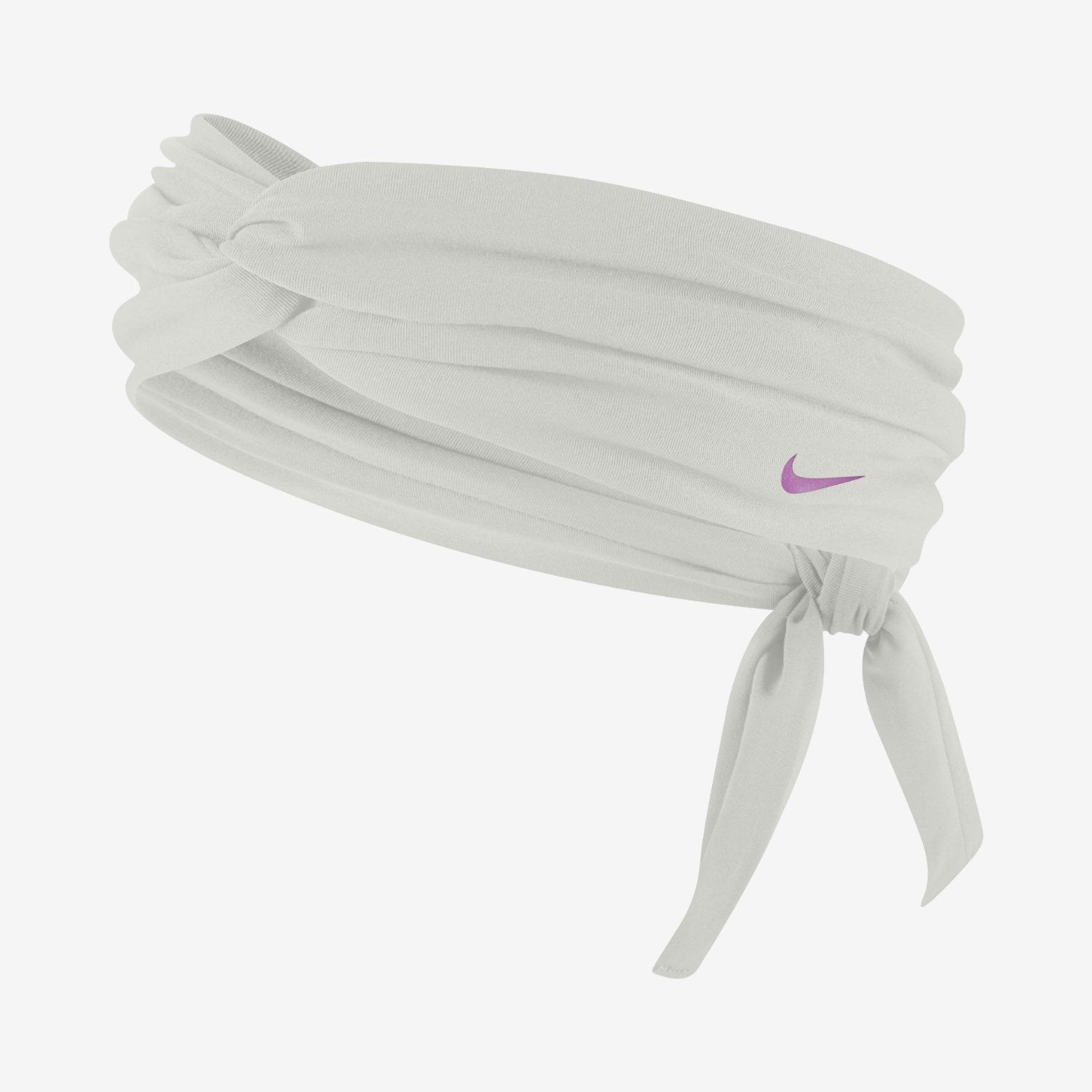 Nike Studio Unisex Twist White/Lavender Swoosh Head Tie (One Size) 10404