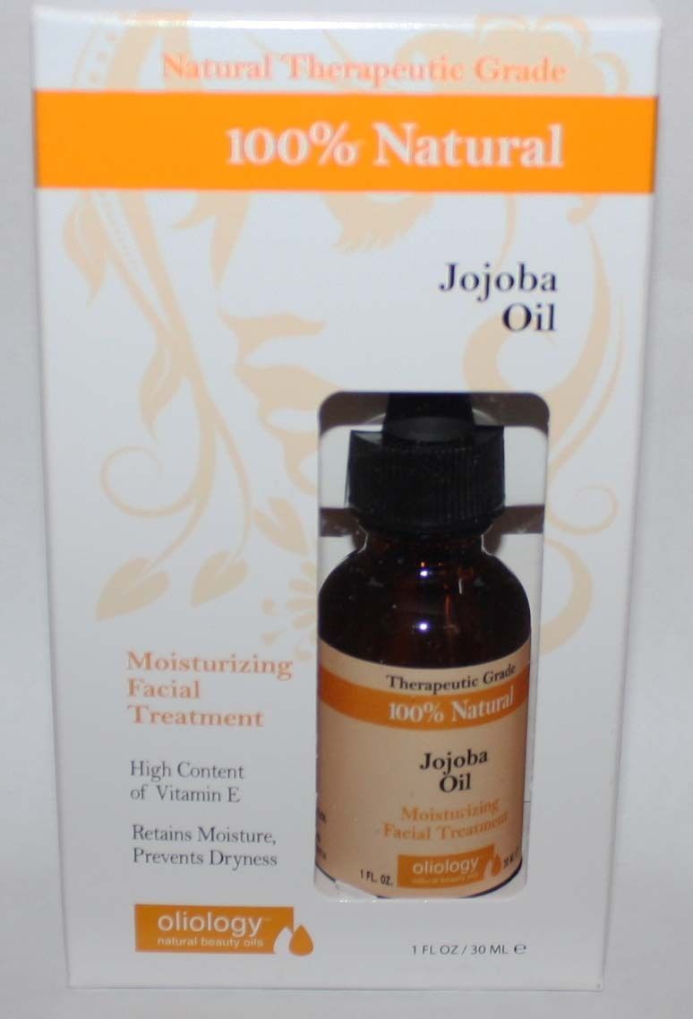 Oliology 100% Natural Jojoba Oil Moisturizing Facial Treatment 1 oz 10513
