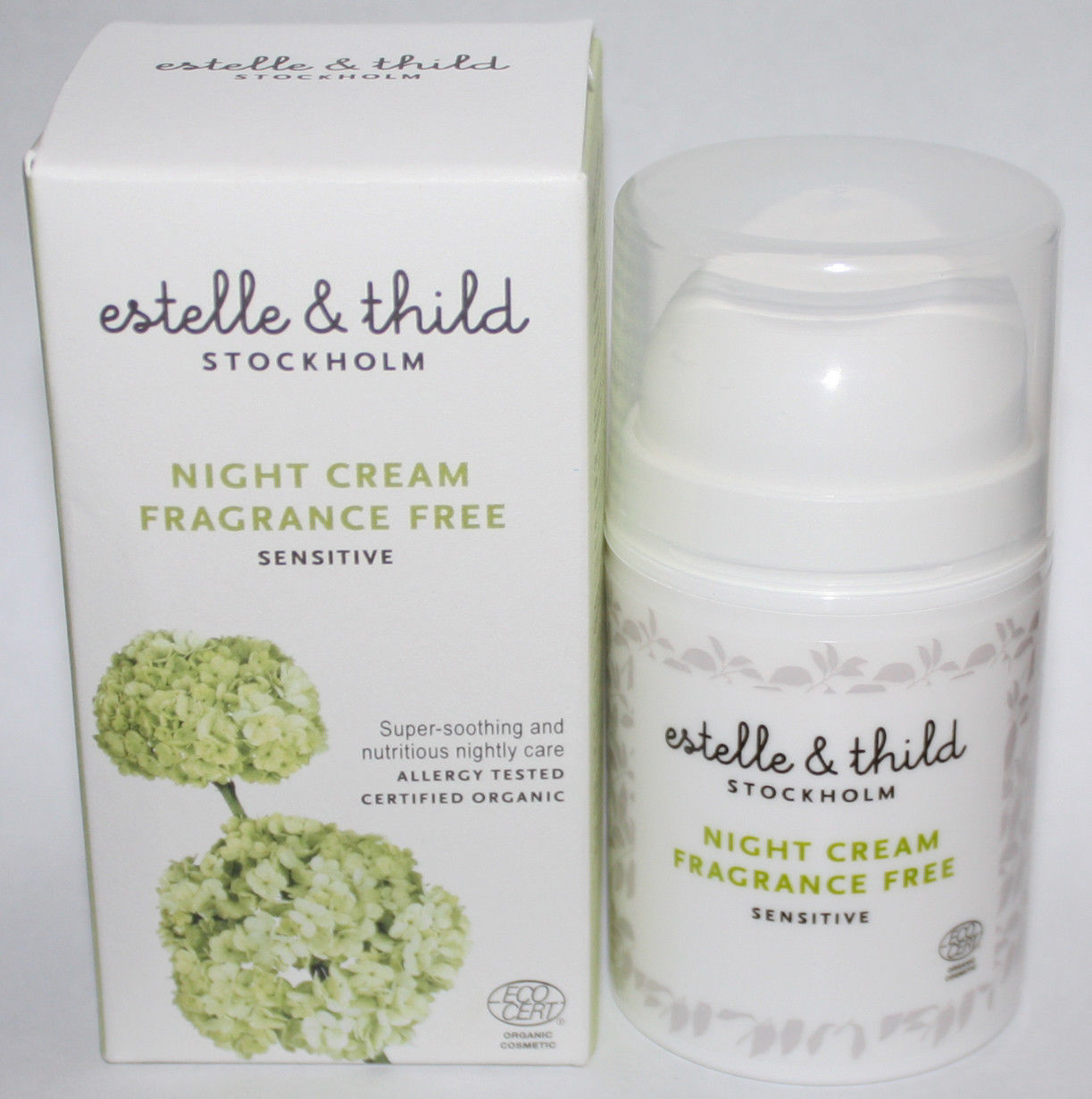 Estelle & Thild Stockholm Fragrance Free Sensitive Skin Night Cream 1.76 oz 10840