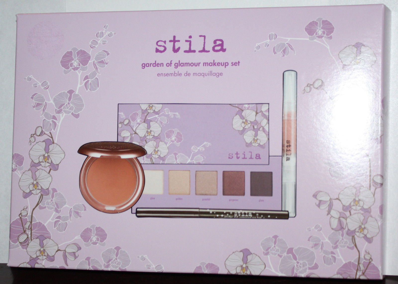 Stila Garden of Glamour Set Shadow Palette/Lip Glaze/Eyeliner/Lip & Cheek Cream