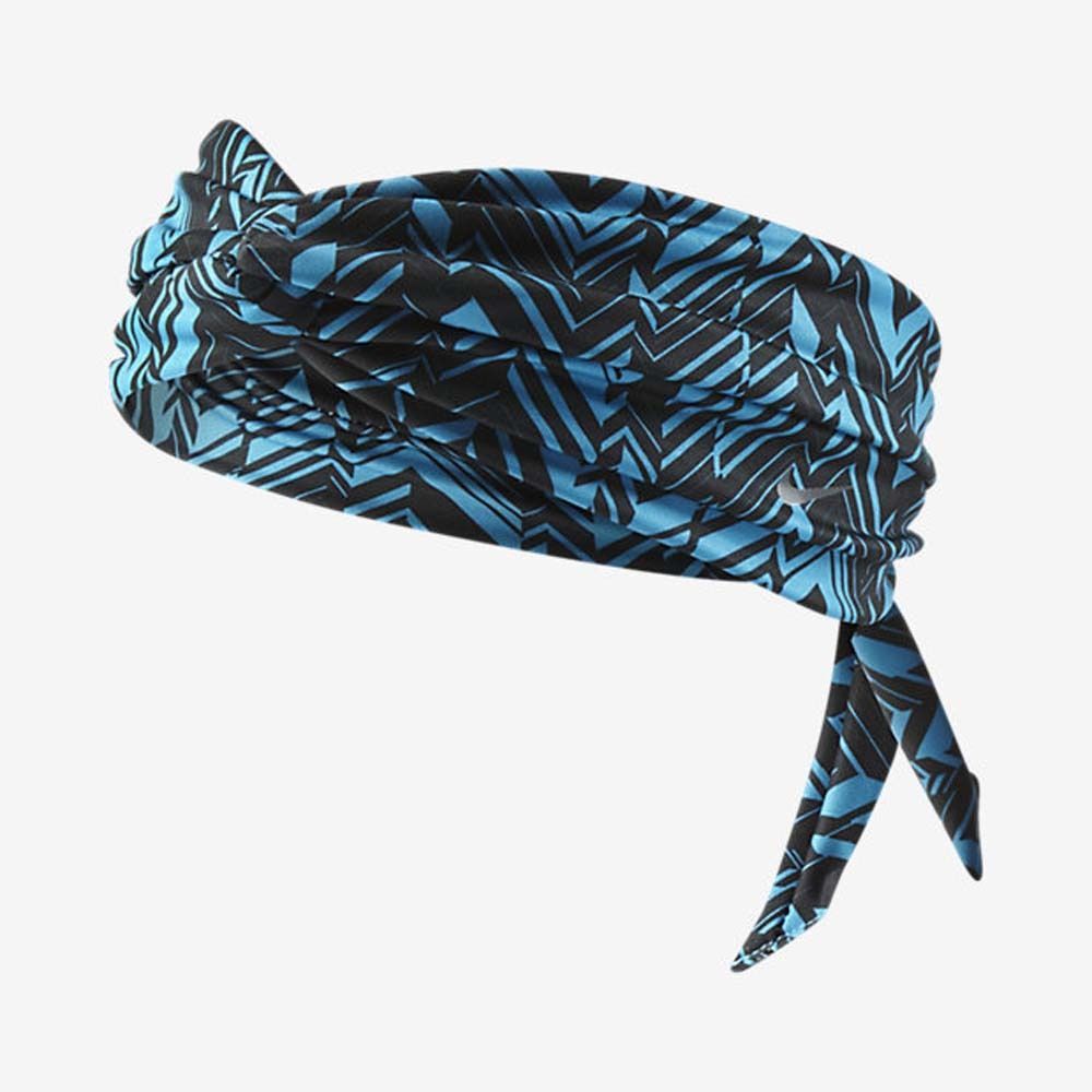 Nike Studio Unisex Twist Blue/Black Printed Head Tie (One Size) 11382