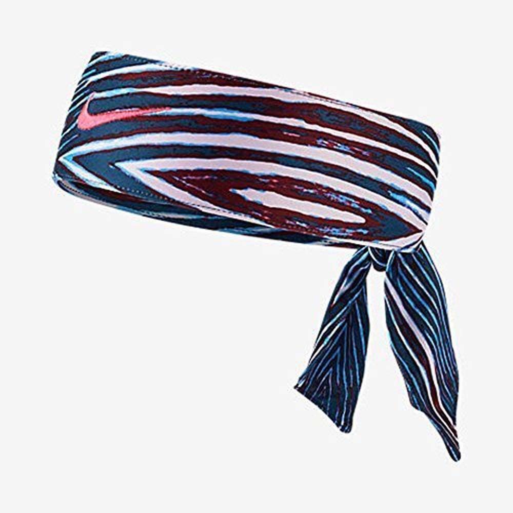 Nike Unisex Blue/Red/White/ Pink Punch Swoosh Dri-fit 2.0 Head Tie (One Size) 11412