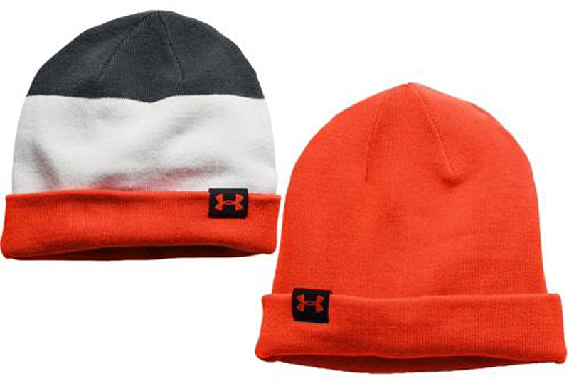 Under Armour Men's Four-In-One Stripe Beanie Anthracite/Elmntl/Volcano (One Size) 11624