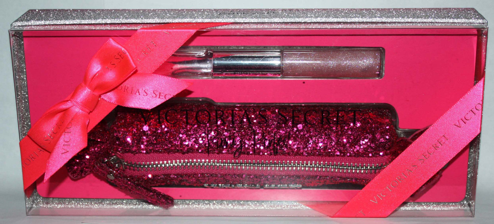 Victoria's Secret Party Perfect Bombshell Rollerball Parfum Lip Gloss Duo+ Bag 11718