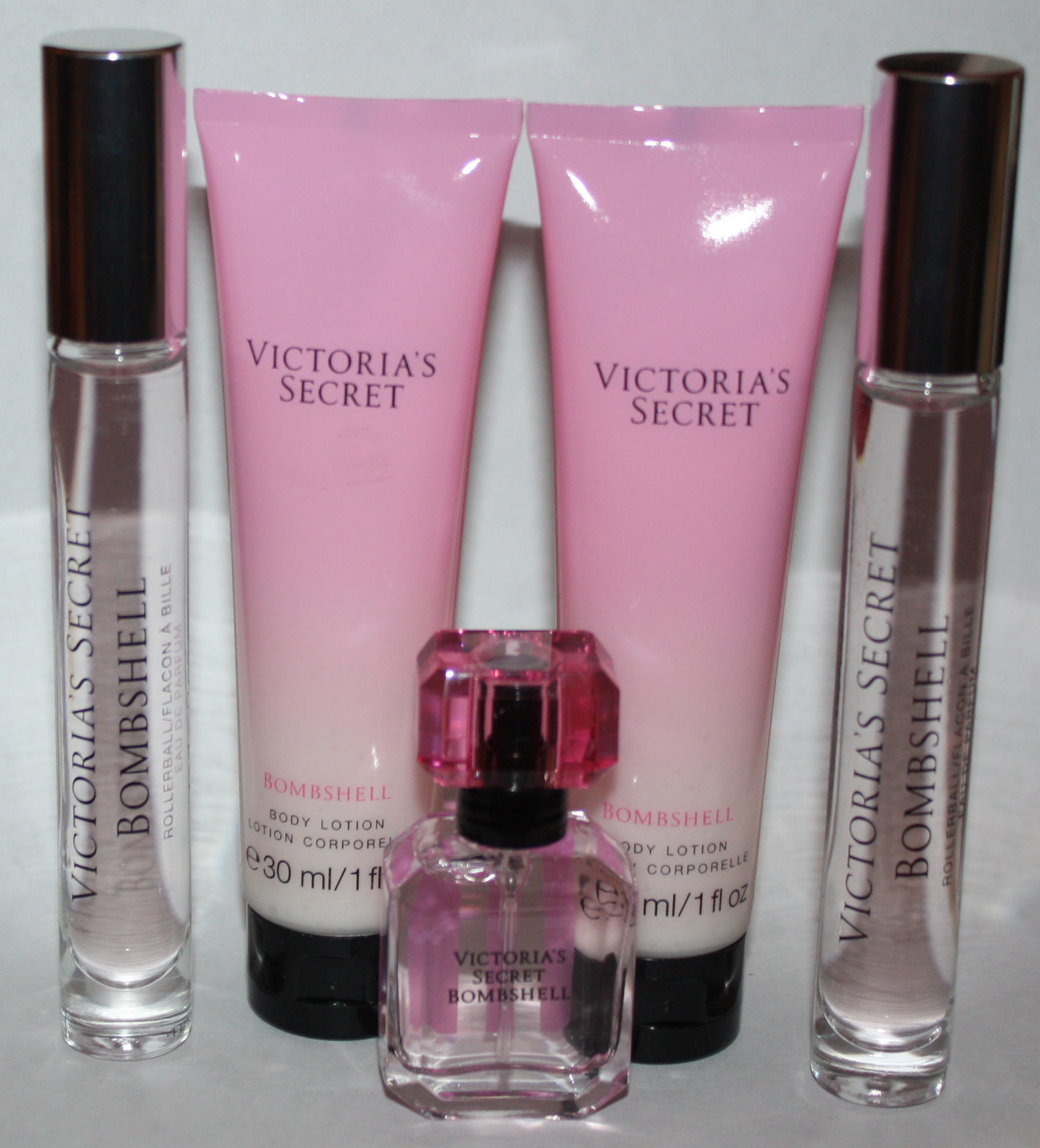 Victoria's Secret 1 BOMBSHELL Eau De Parfum Spray/2 Rollerballs/2 Lotions 11924