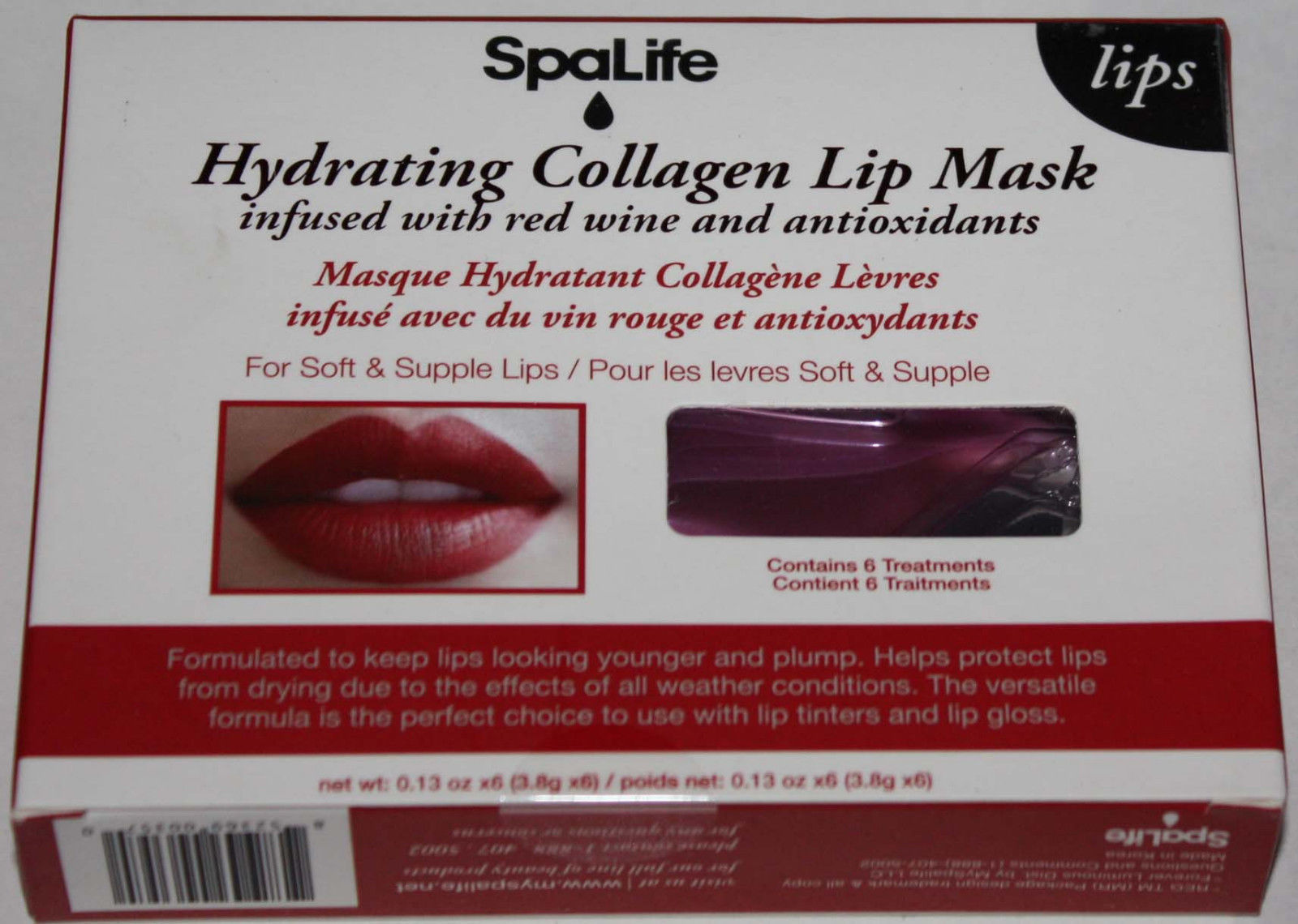 Spalife Hydrating Collagen Lip Mask Infused With Red Wine & Antioxidants 11975