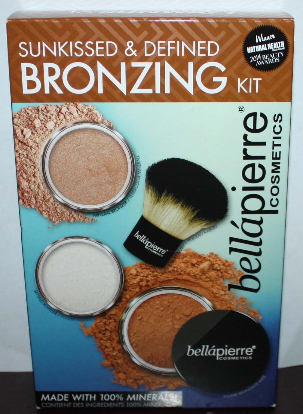 Bella Pierre Sunkissed & Defined Bronzing Kit *Bronzers/Powder/Kabuki Brush 12170