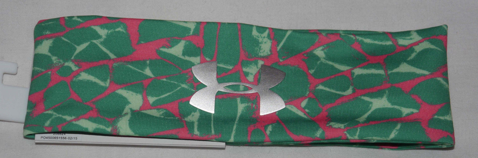 Under Armour Girl's Emerald Lake/Afterburn/Silver Metallic UA Print Headband 12550