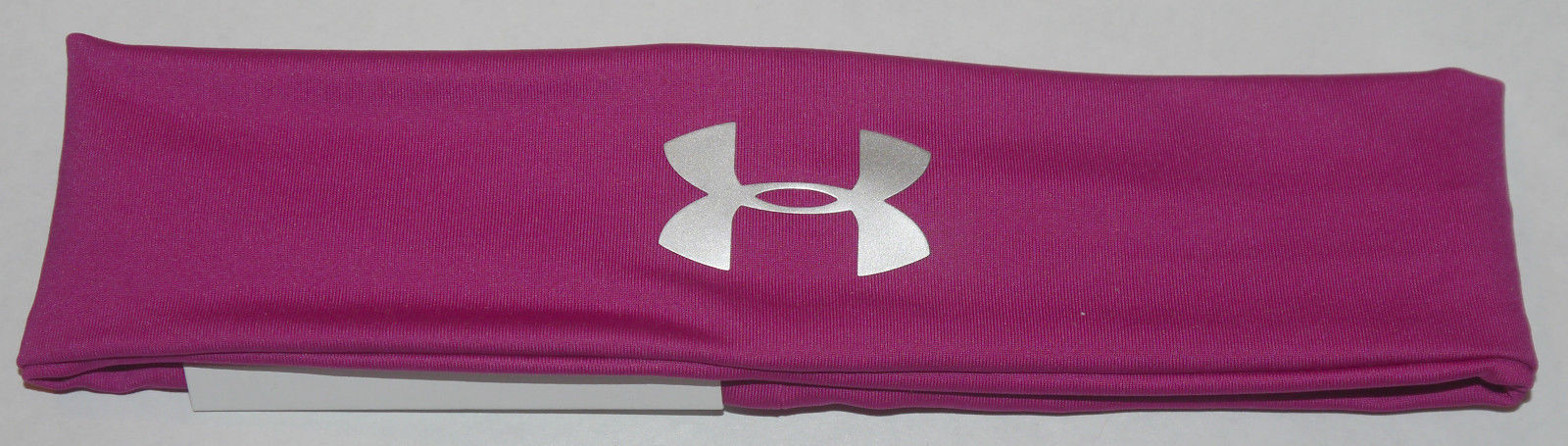 Under Armour Women's Magenta Shock/Silver Metallic UA Headband (One Size) 12831