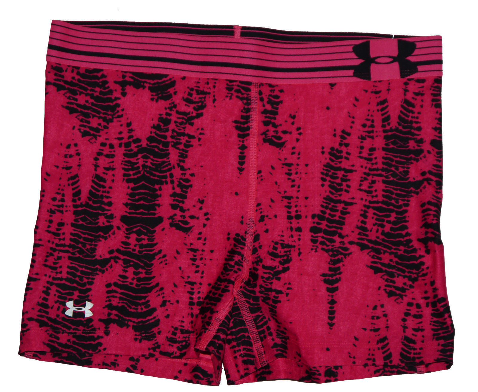Under Armour Women's Afterglow/Black 3" Shorty Alpha Compression Shorts (Medium) 13268