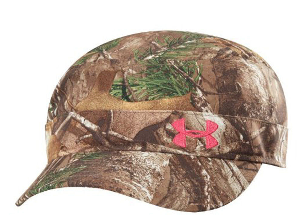 Under Armour Women's Realtree/Pinkadelic UA Adjustable Military Hat Cap 13438