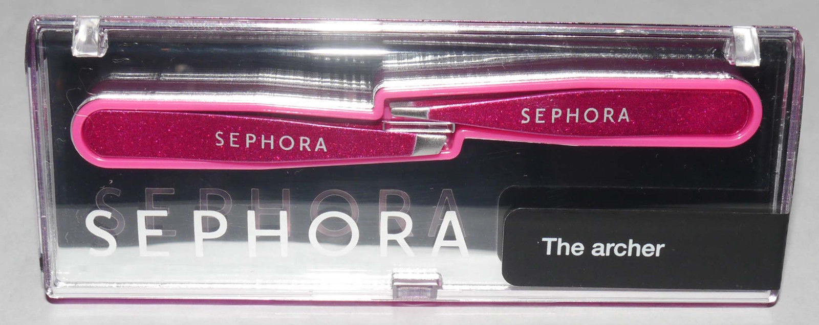 Sephora Collection Set of 2 The Archer Pink Angled & Pointed Mini Tweezers 13631