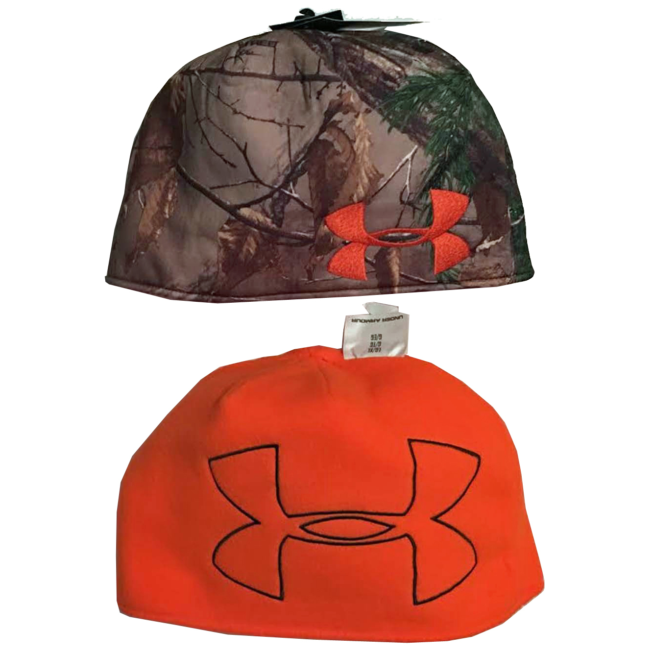 Under Armour Men's Realtree AP-Xtra Camo/Blaze Orange Reversible Beanie -Small/Medium 13725