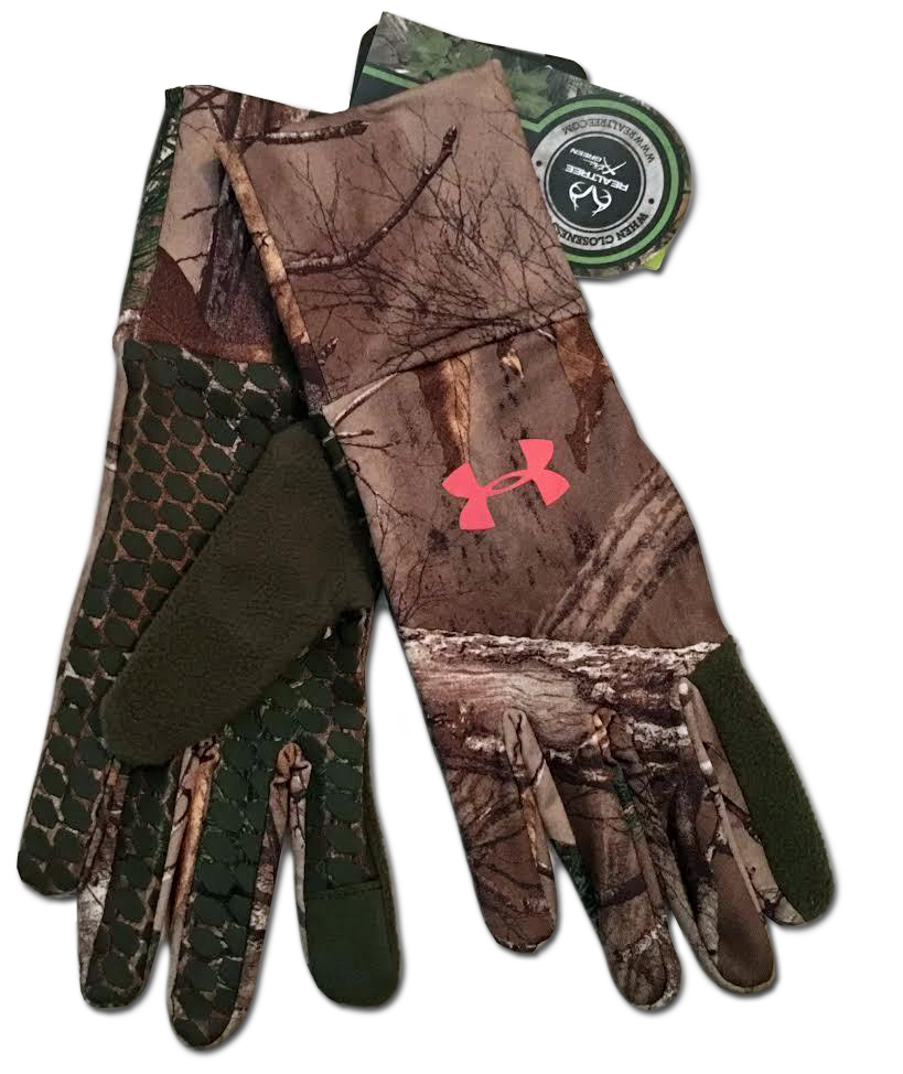 Under Armour Women's Realtree AP-Xtra/Rifle Green/Perfection UA Gloves -X-Large 13944