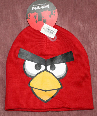 ANGRY BIRDS Boy's Red Graphic Beanie Cap (One Size) ANGRY BIRDS Boy's Red Graphic Beanie Cap (One Size)