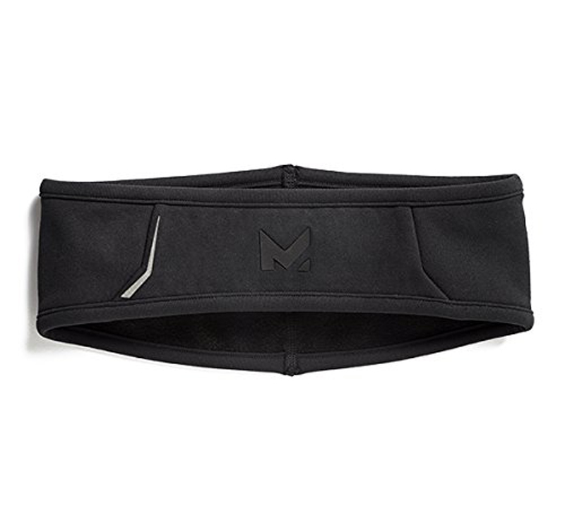 Mission RadiantActive Outdoor Training and Running Black Performance Headband 14050