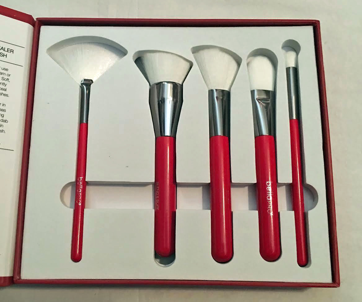 Bella Pro Signature Five Red Contour Brush Set