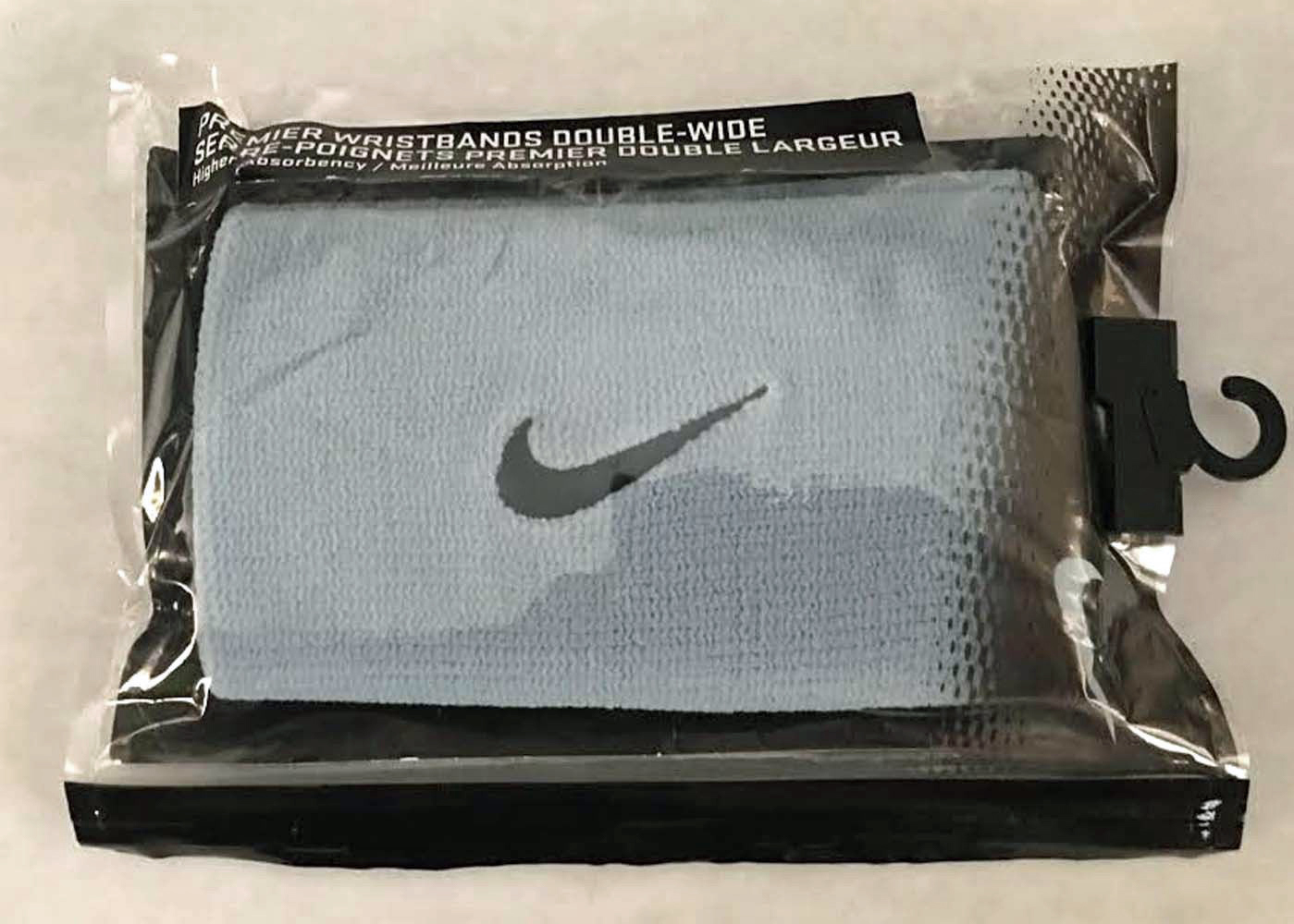 Nike Premier Light Armory Blue/Armory Navy Swoosh Double-Wide Wristbands 14139