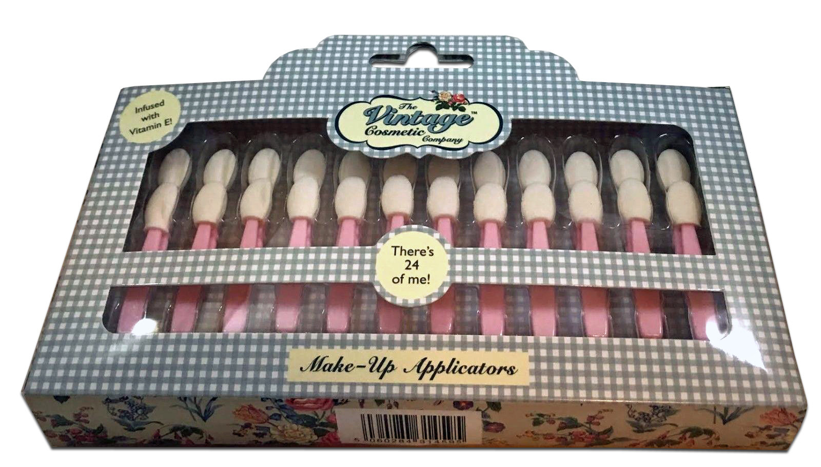 The Vintage Cosmetic Company 24 Pink/Cream Make-Up Applicators 14275
