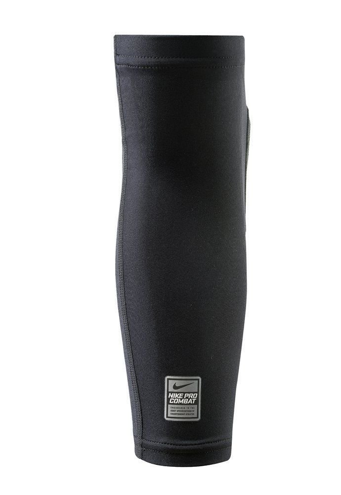 Nike Pro Combat Black/Volt Swoosh Hyperstrong Padded Forearm Shivers - Large/X-Large