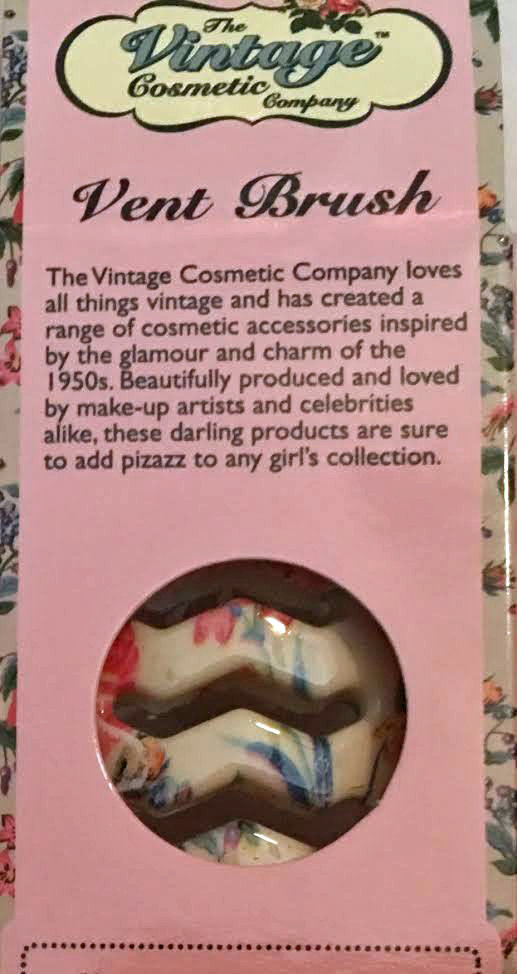 The Vintage Cosmetic Company Floral Vent Hair Brush