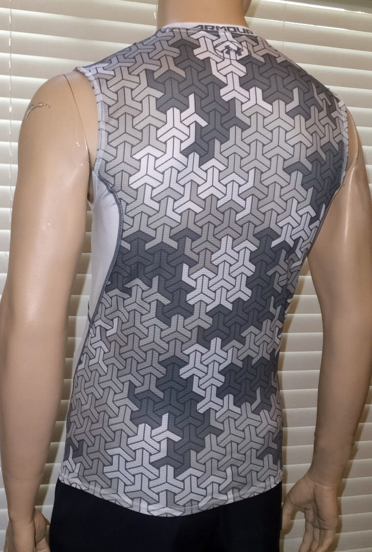 Under Armour Men's White UA Army Of 11 Football Sleeveless Compression Shirt -Small
