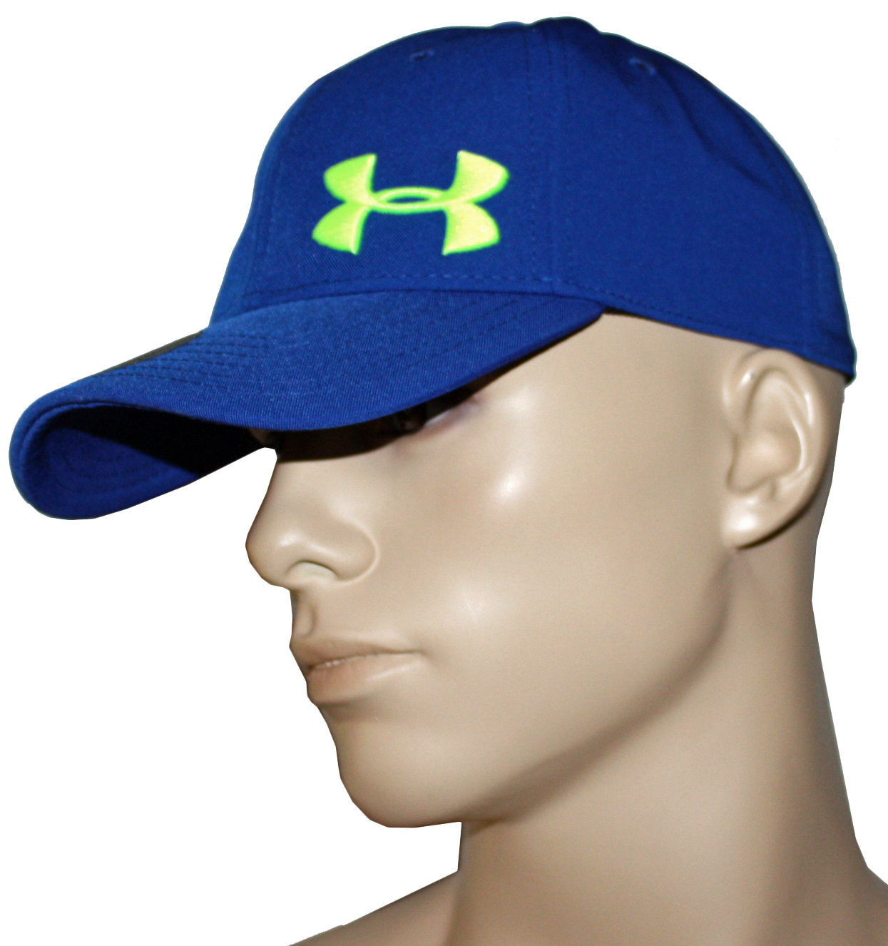 Under Armour Men's Royal Blue/High Vis Yellow UA Adjustable Hat 14637