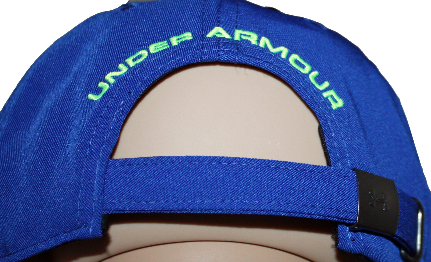 Under Armour Men's Royal Blue/High Vis Yellow UA Adjustable Hat