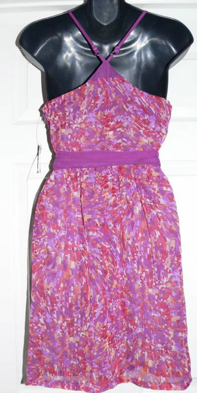 Johnny Martin Womens Junior Abstract Print Lined Dress