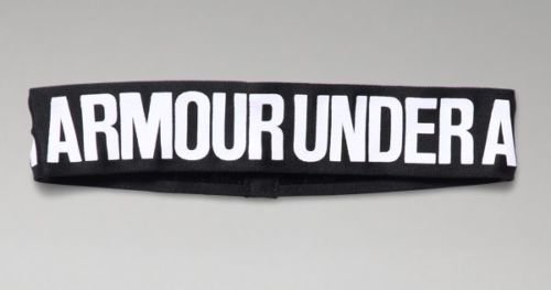 Under Armour Women's Black/White UA Boxarina Wide Headband 14666
