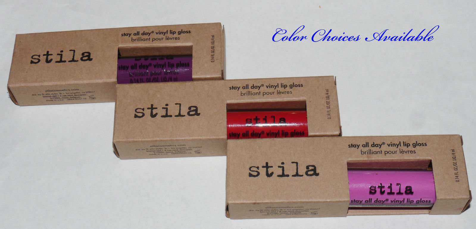 Stila Stay All Day Vinyl Lip Gloss 0.14 oz -Several Shades 14728