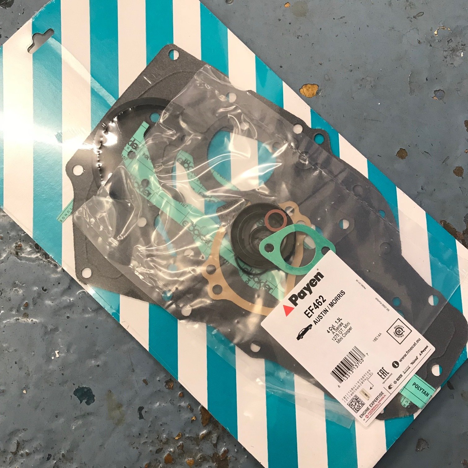 Payen EF462 Mini 1275GT, MK2 & MK3 Cooper S, lower gasket conversion set 1967-1975 ENA104
