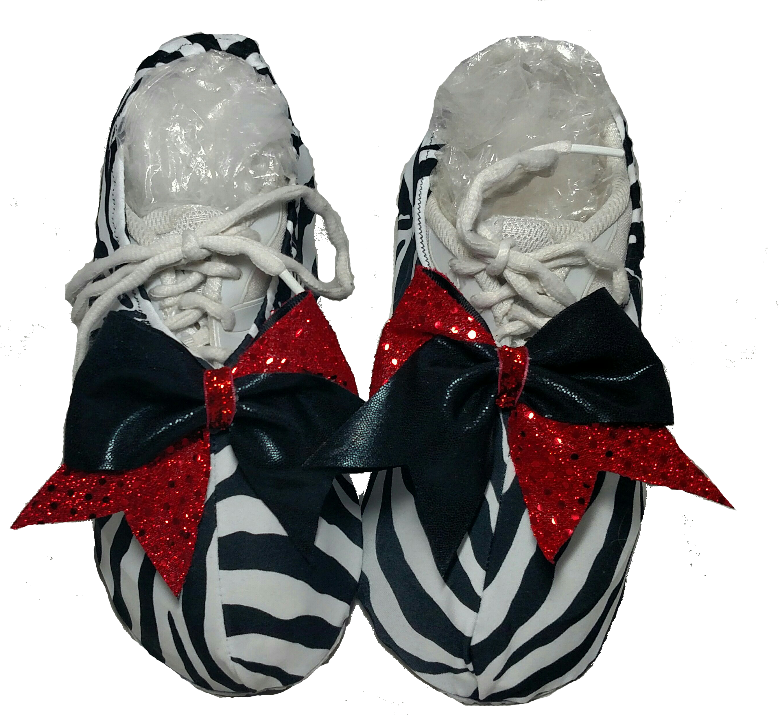 Zebra w/Red & Black sequin