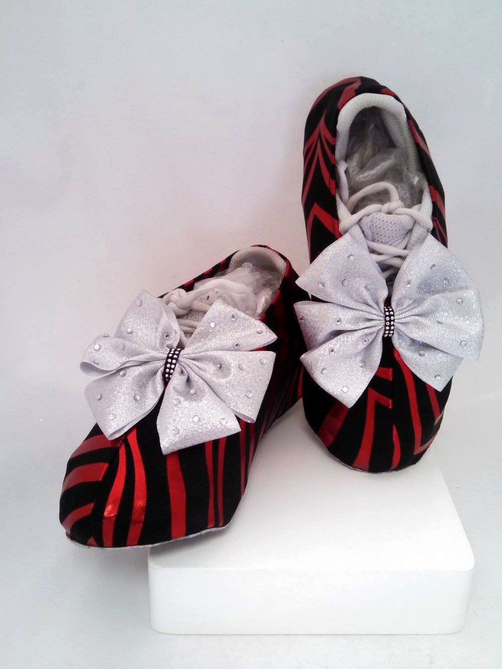 Zulu Zebra Cheer Shoe Covers SW-ZUL