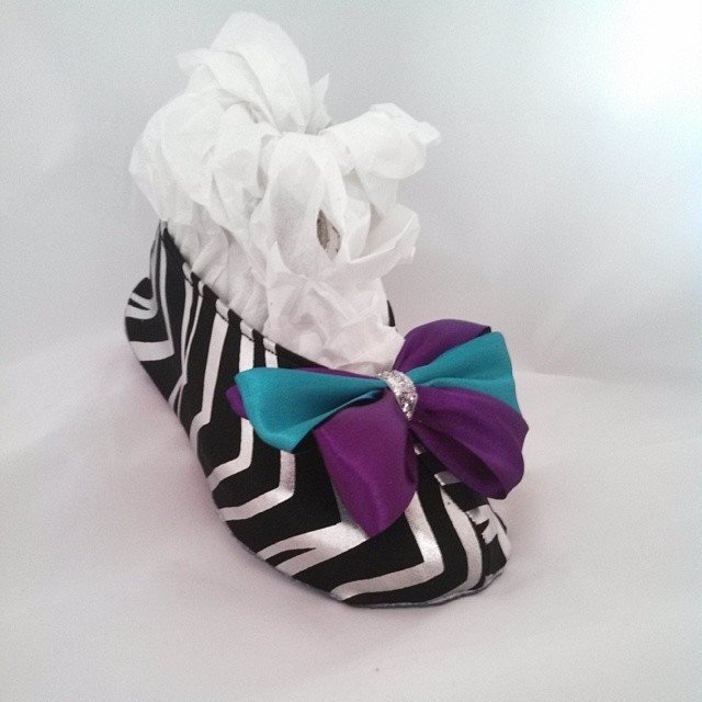 Silver Metallic Zebra Stripe