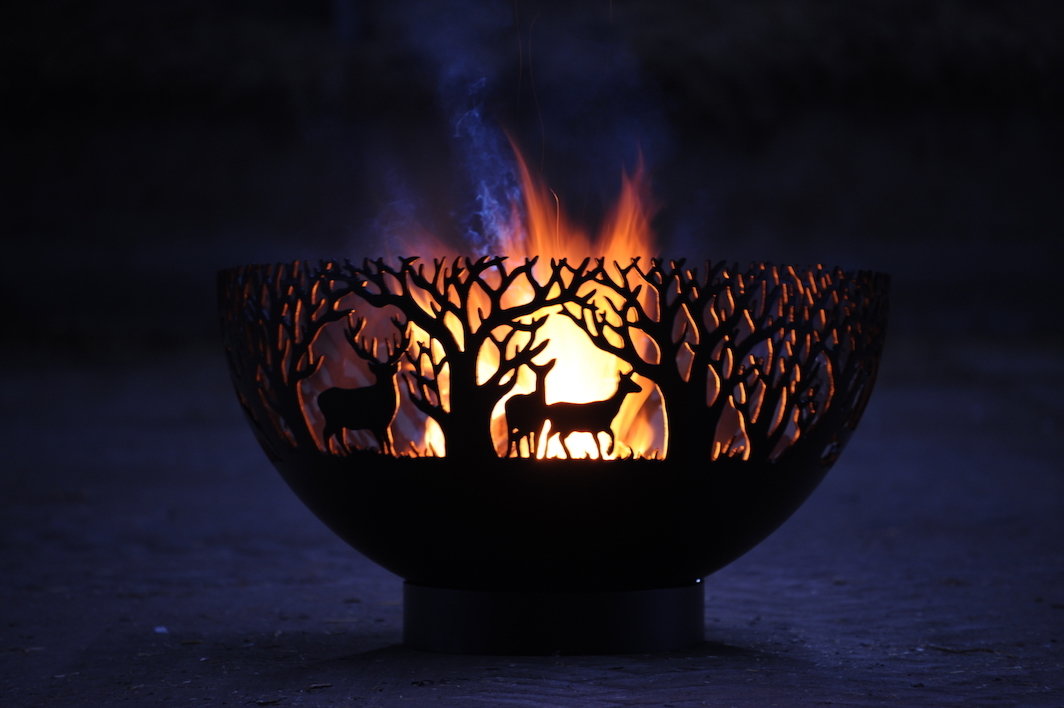 650mm Winter Themed Firepit Bowl