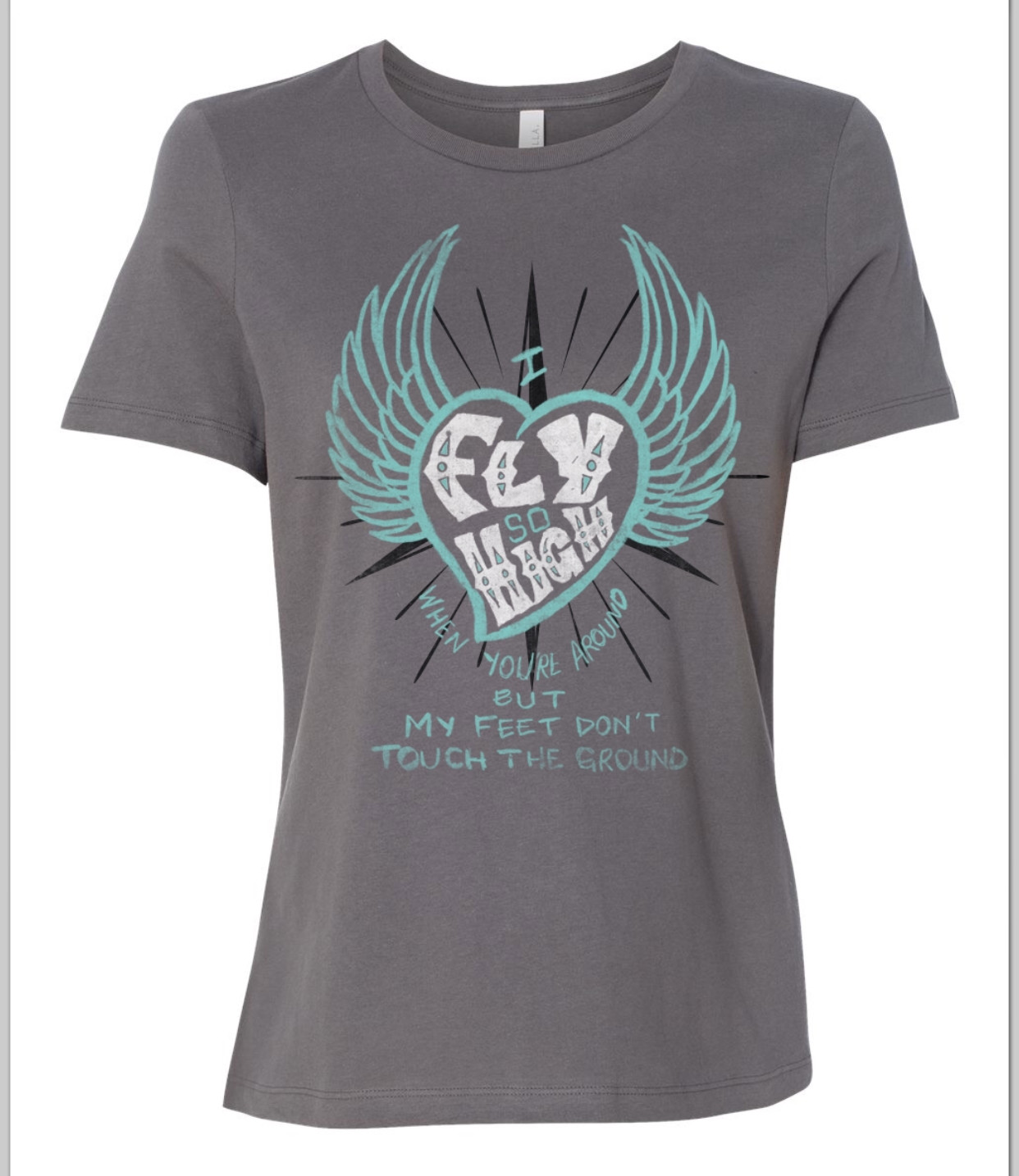 Feet Don't Touch The Ground (Heart/Wings) (Womens) Feet Don't Touch The Ground (Heart/Wings) (Womens)
