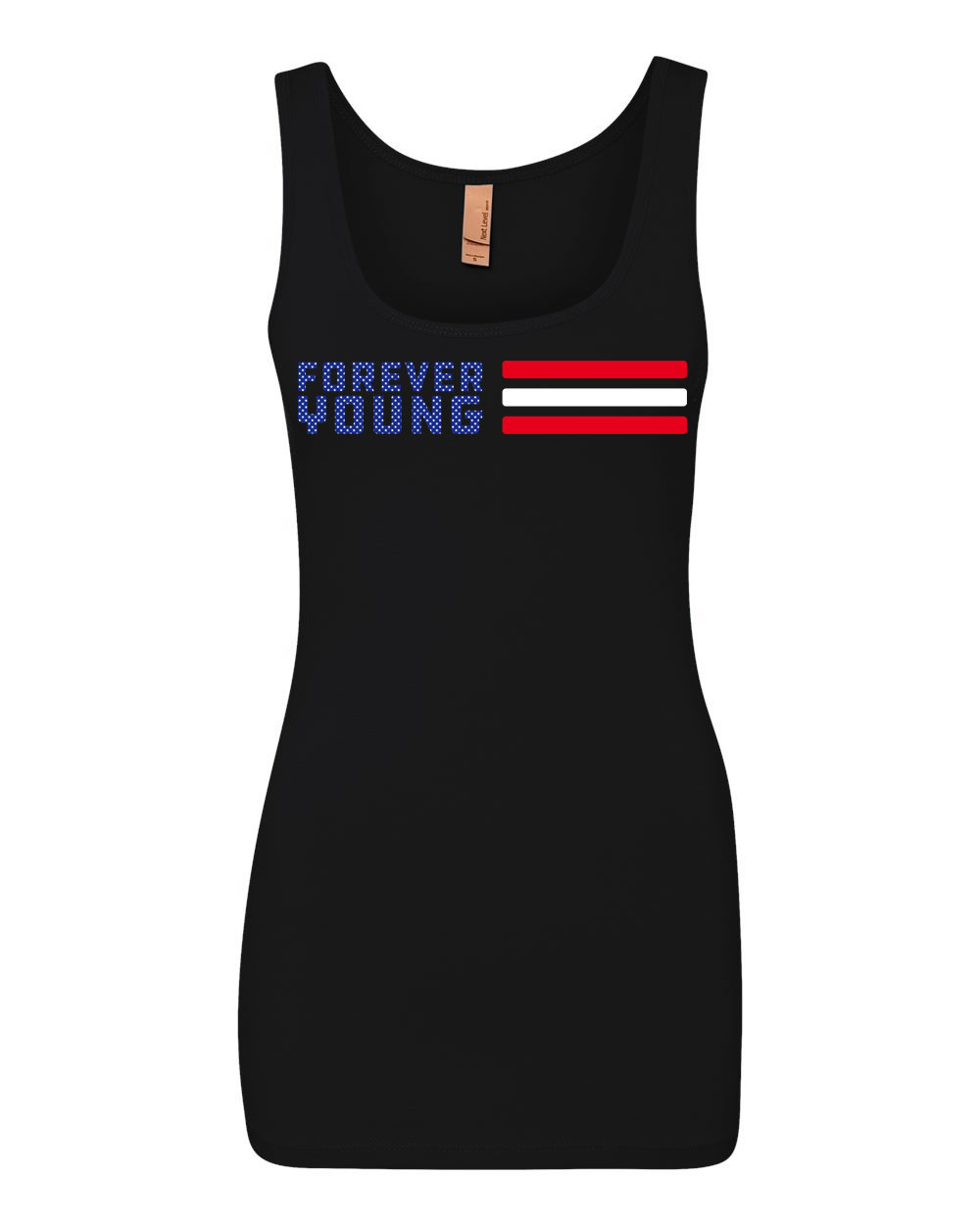 Ladies "Forever Young" Flag Tank Ladies Flag Tank