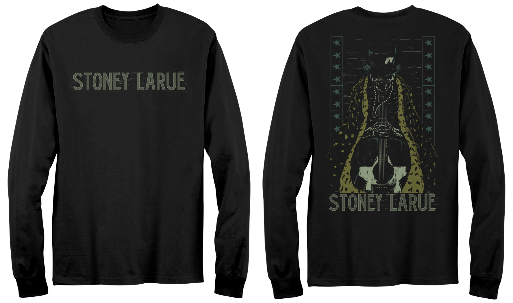 Stoney Guitar Reaper Long Sleeve Shirt Stoney Guitar Reaper - BIN 15