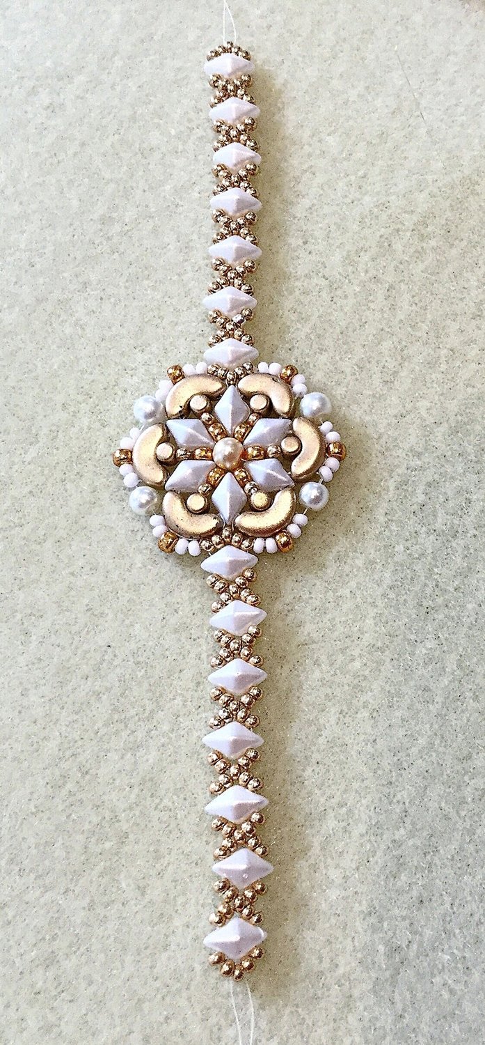 Diamond Duo Bracelet Beading Pattern